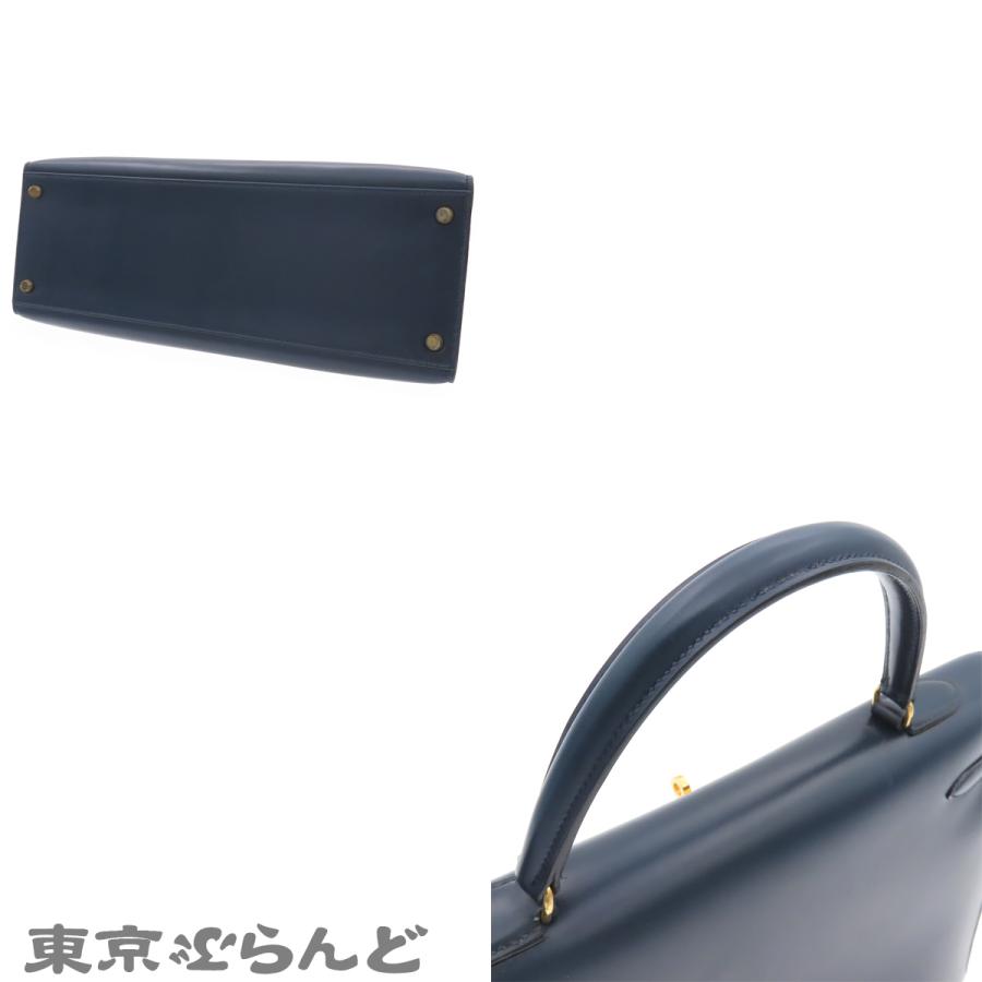 HERMES（エルメス） ケリー 35 ○I刻印 ネイビー ゴールド金具