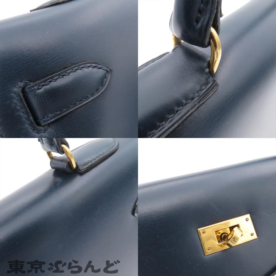 HERMES（エルメス） ケリー 35 ○I刻印 ネイビー ゴールド金具