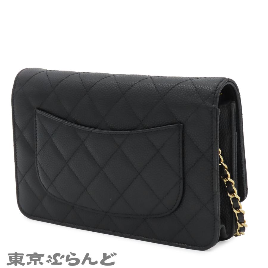 CHANEL（シャネル） チェーンウォレット AP0250 ブラック ゴールド金具