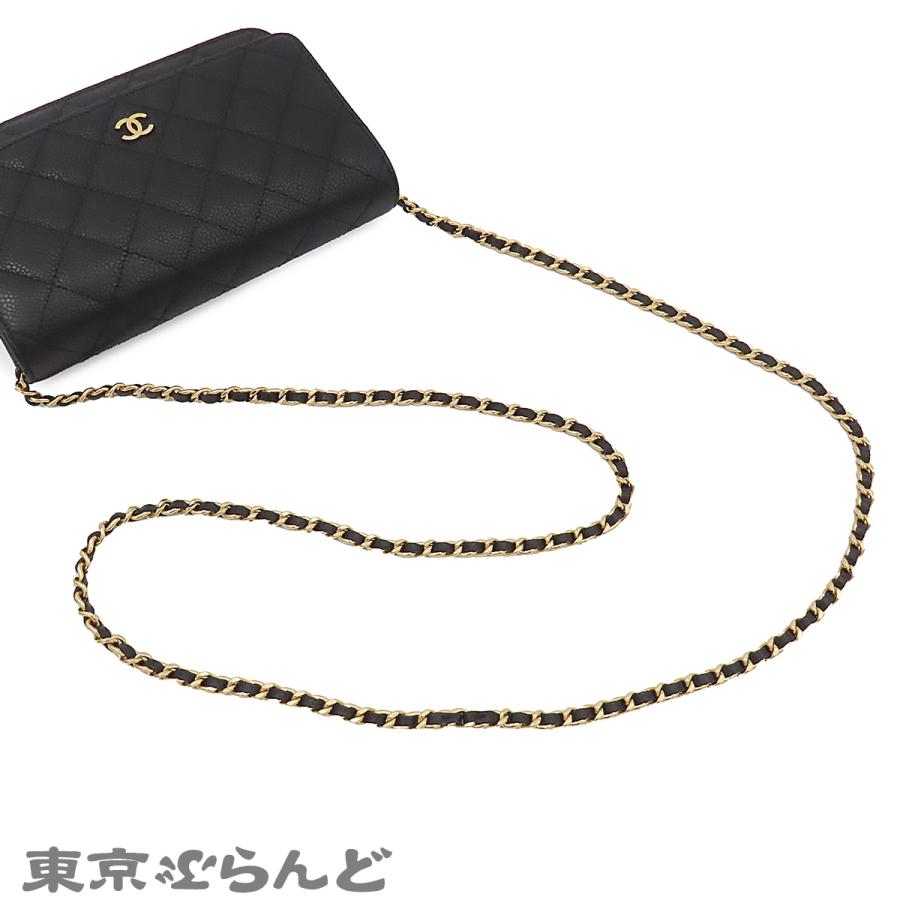 CHANEL（シャネル） チェーンウォレット AP0250 ブラック ゴールド金具