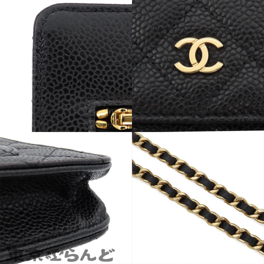 CHANEL（シャネル） チェーンウォレット AP0250 ブラック ゴールド金具