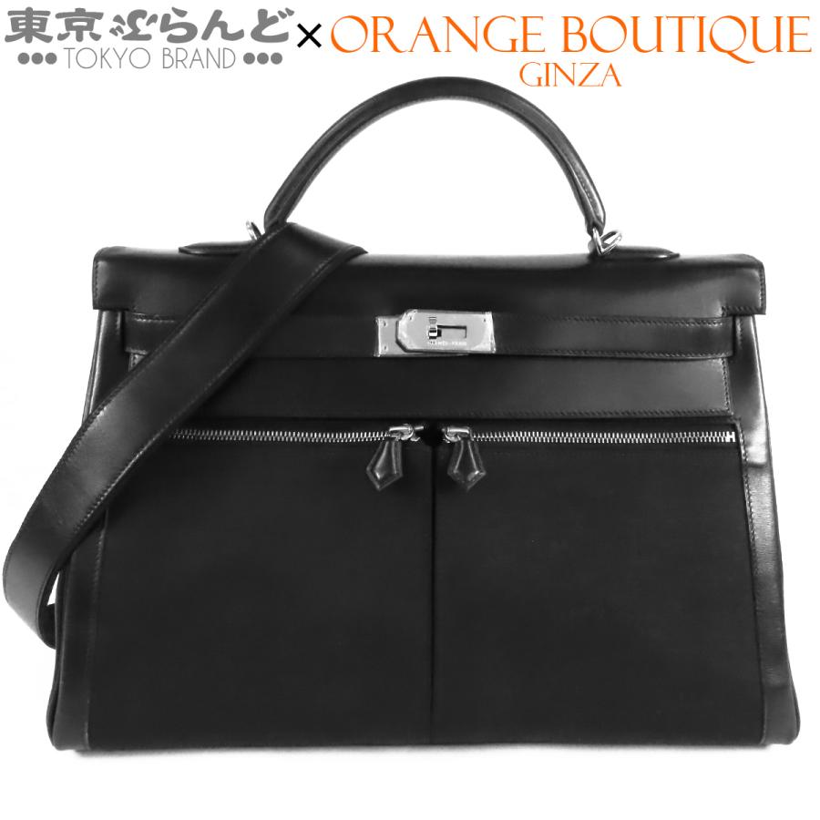 HERMES（エルメス） ケリーラキ 40 □H刻印 ブラック 黒 シルバー金具