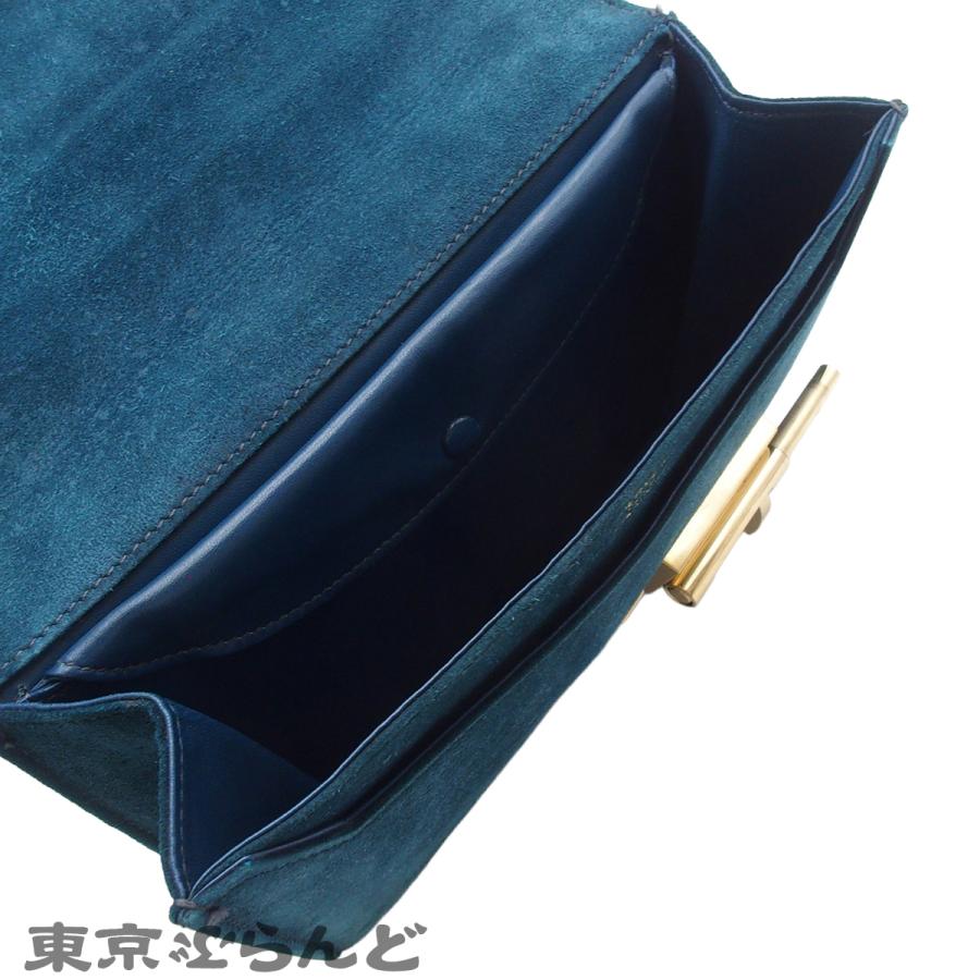 HERMES（エルメス） ヴェルークラッチ T刻印 グリーン系 ゴールド金具