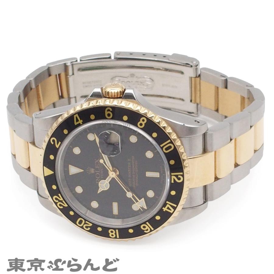 ROLEX（ロレックス） ROLEX GMTマスター2 16713 A番 ブラック SS YG