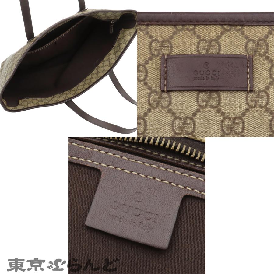 GUCCI（グッチ） トートバッグ 211120 ベージュxブラウン GGスプリーム