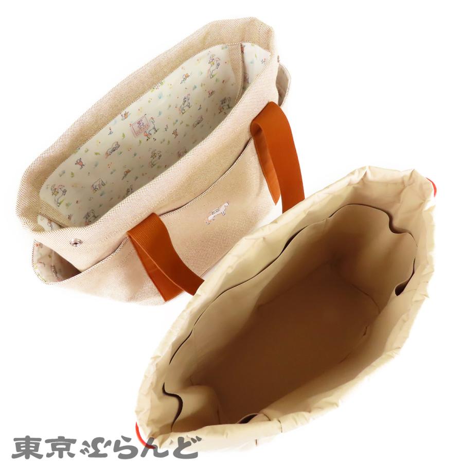 HERMES（エルメス） マザーズバッグ カブリオル ビスキュイ コットン