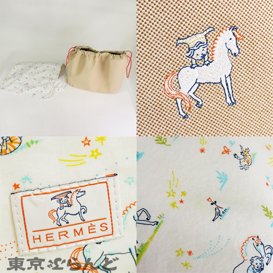 HERMES（エルメス） マザーズバッグ カブリオル ビスキュイ コットン
