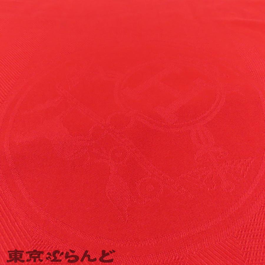 HERMES（エルメス） ストール レッド カシミヤ シルク カシシル 大判