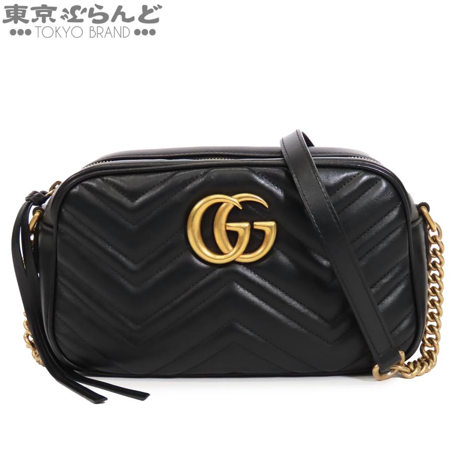 GUCCI カメラバッグ 447632 ブラック ショルダーバッグ GUCCI（グッチ） GUCCI GGマーモント カメラバッグ 447632 ブラック 黒