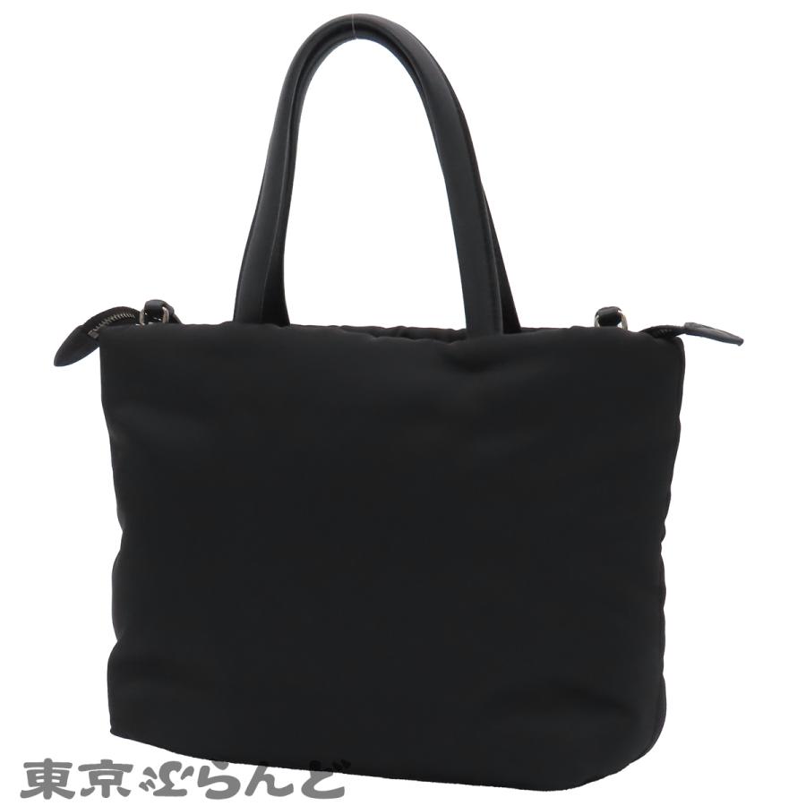 PRADA（プラダ） ハンドバッグ 1BA257 ブラック シルバー金具 ナイロン 