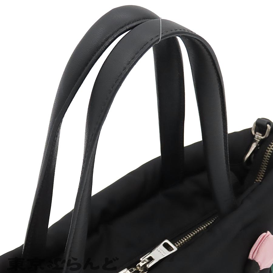 PRADA（プラダ） ハンドバッグ 1BA257 ブラック シルバー金具 ナイロン