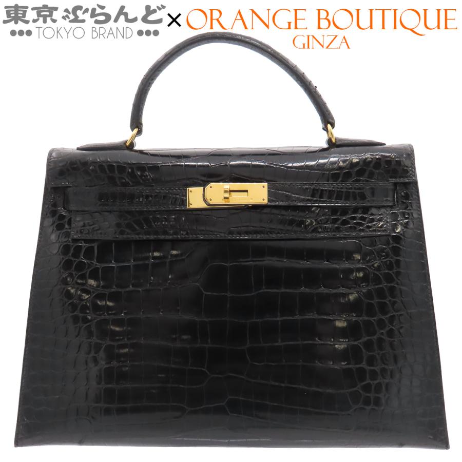 HERMES（エルメス） ケリー 32 〇X刻印 ブラック 黒 ゴールド金具