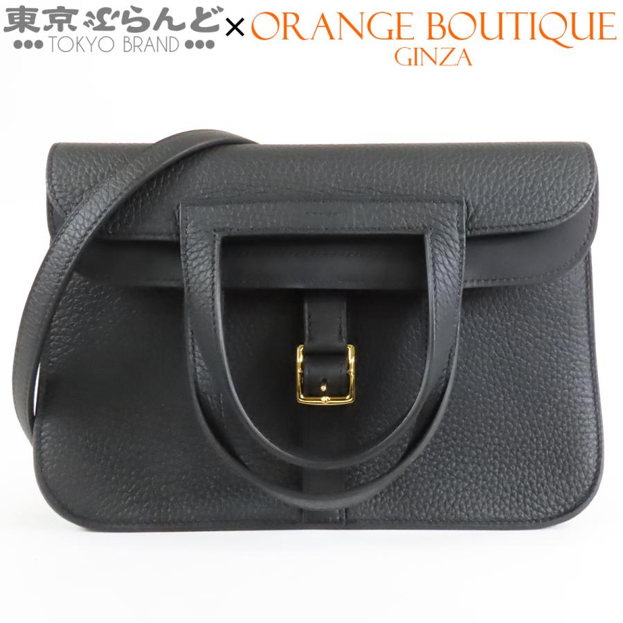 HERMES（エルメス） アルザン 25 K刻印 ブラック 黒 ゴールド金具
