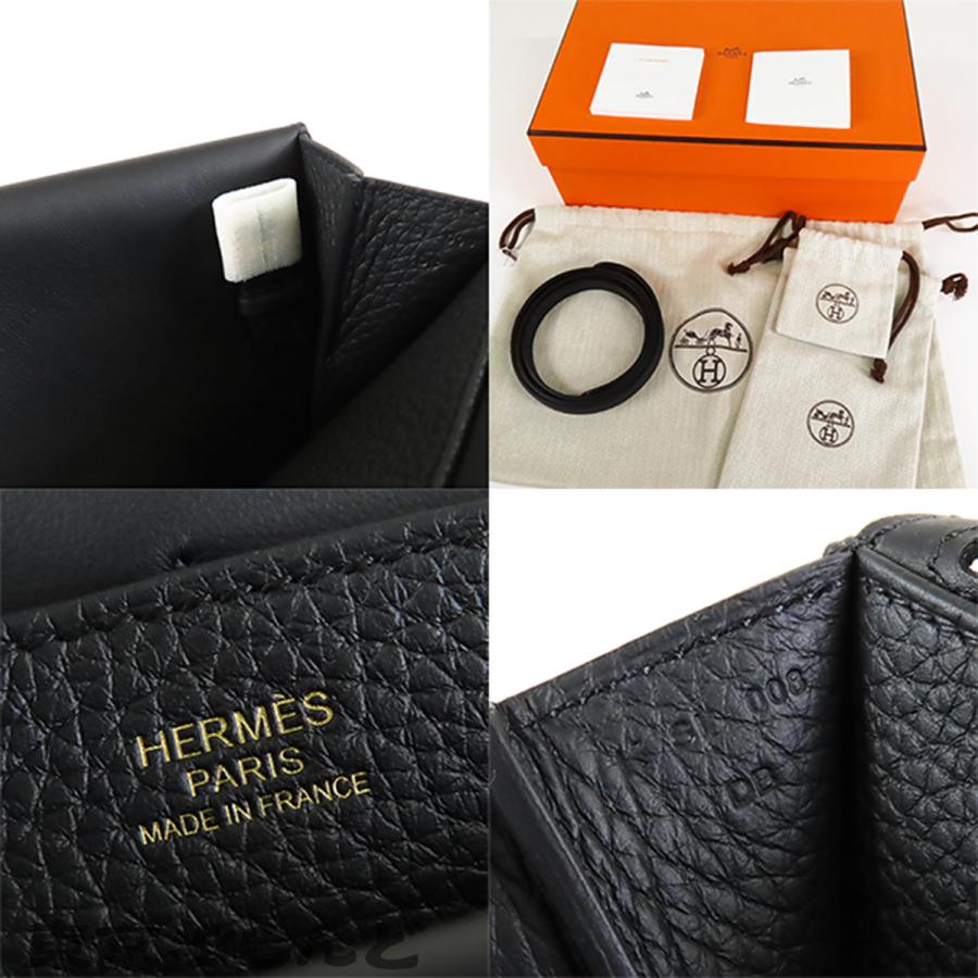 HERMES（エルメス） アルザン 25 K刻印 ブラック 黒 ゴールド金具