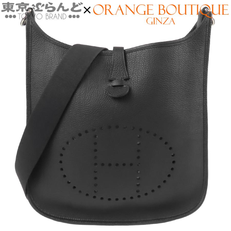 HERMES（エルメス） エヴリン PM □G刻印 ブラック 黒 シルバー金具