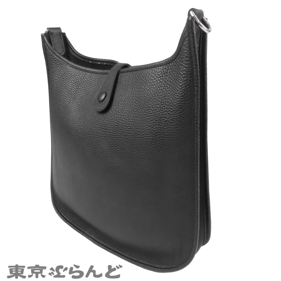 HERMES（エルメス） エヴリン PM □G刻印 ブラック 黒 シルバー金具