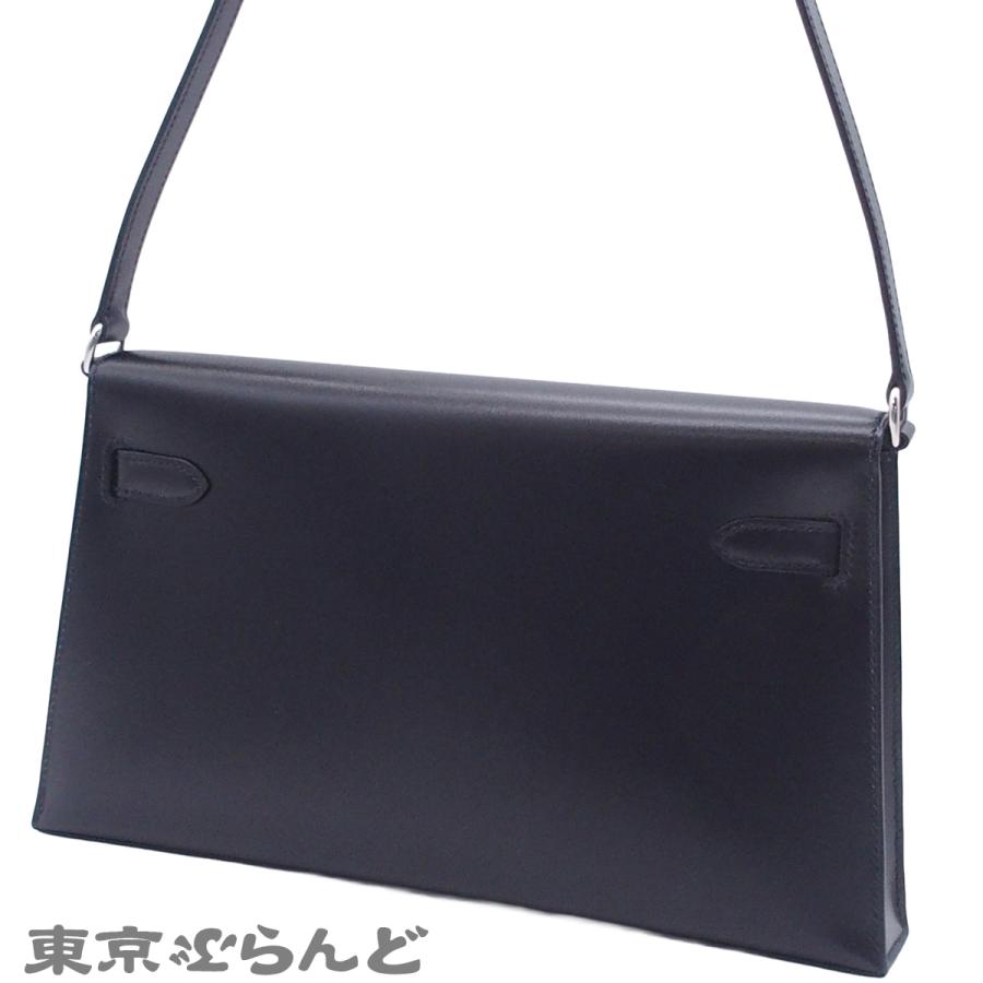 HERMES（エルメス） ケリーエラン K刻印 ブラック シルバー金具