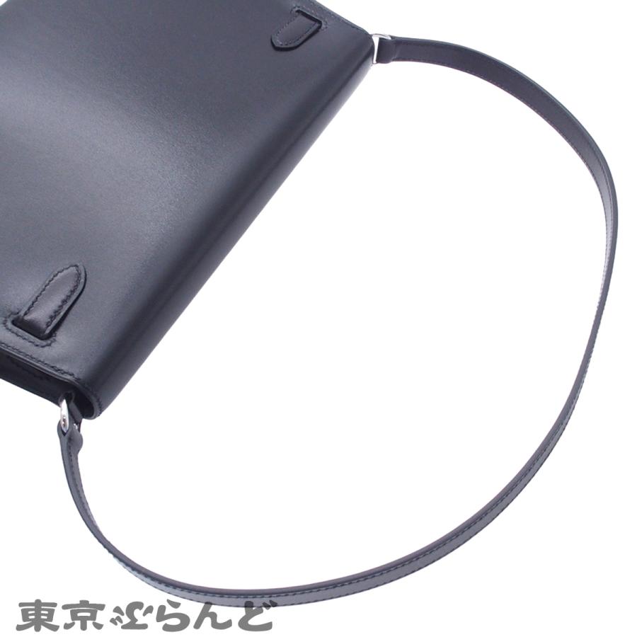 HERMES（エルメス） ケリーエラン K刻印 ブラック シルバー金具