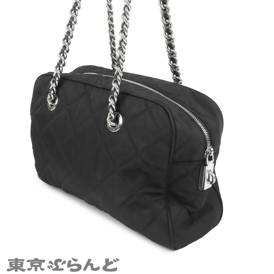 PRADA（プラダ） インプントゥ ブラック 黒 テスート チェーン