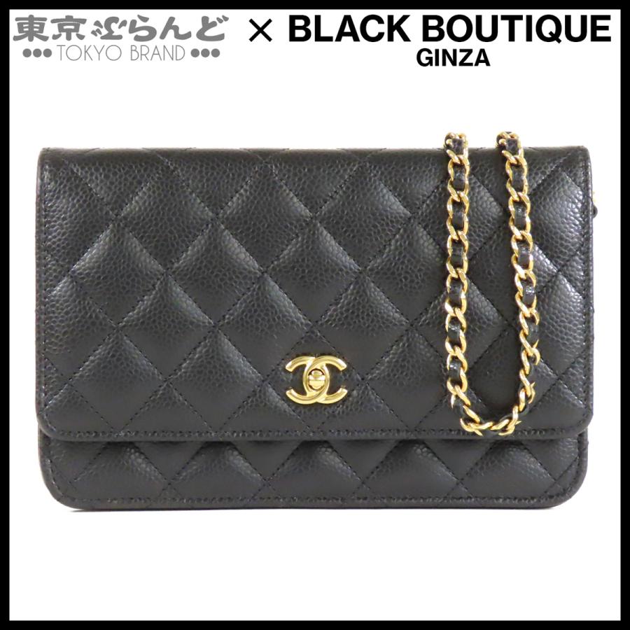 CHANEL（シャネル） チェーンウォレット 長財布 ブラック 黒 ゴールド