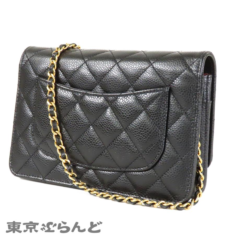 CHANEL（シャネル） チェーンウォレット 長財布 ブラック 黒 ゴールド