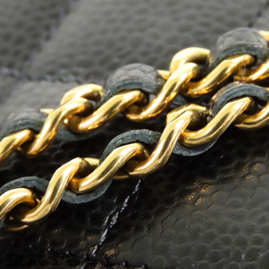 CHANEL（シャネル） チェーンウォレット 長財布 ブラック 黒 ゴールド