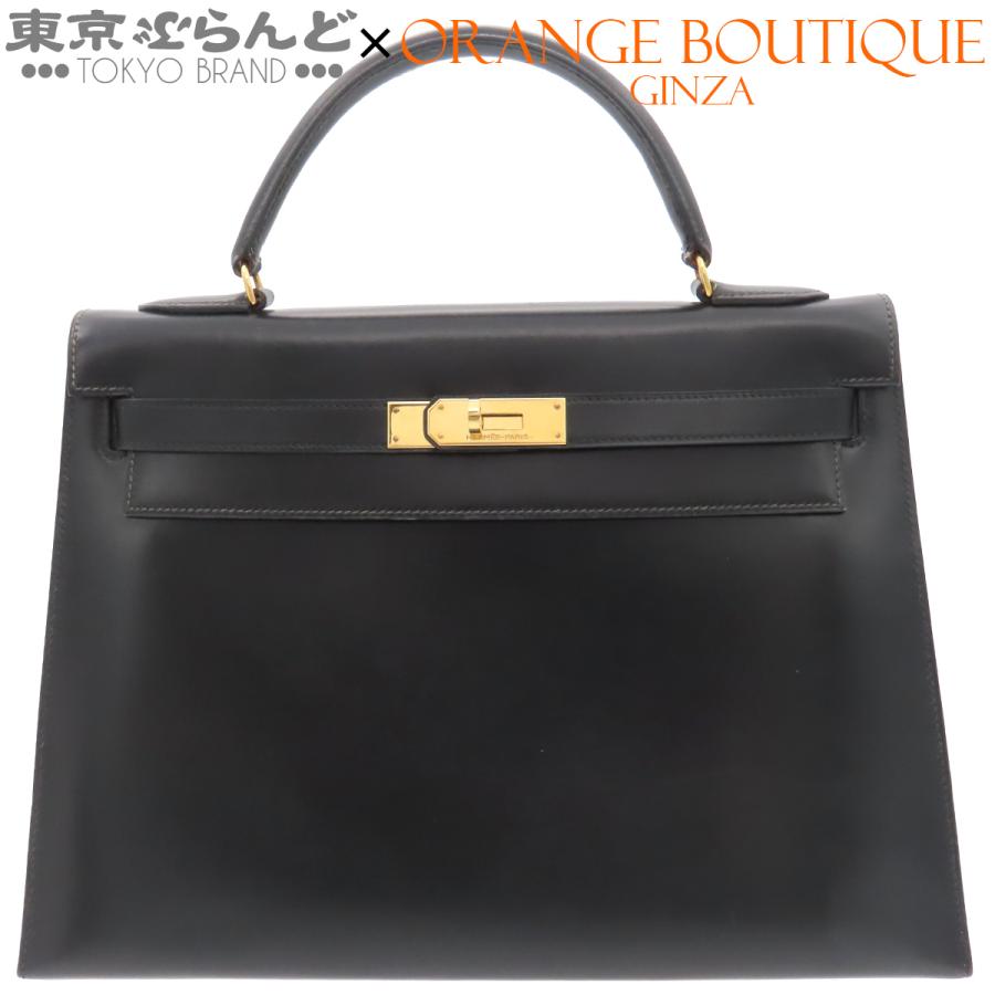 HERMES（エルメス） ケリー 32 〇R刻印 ブラック 黒 ゴールド金具