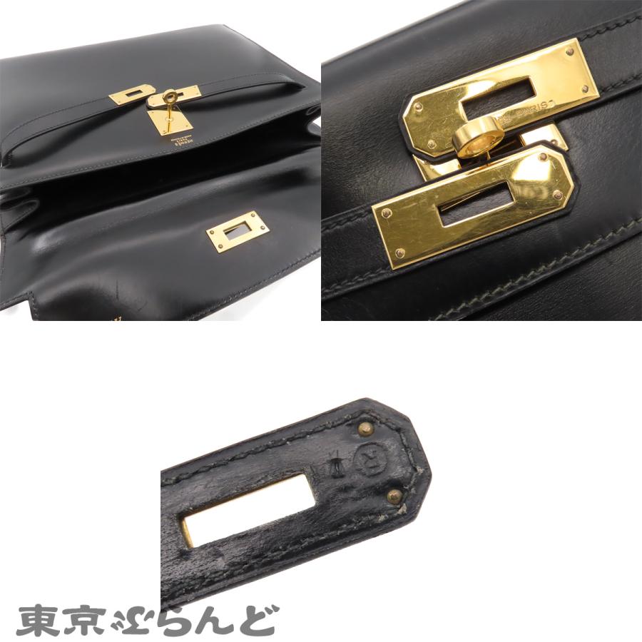 HERMES（エルメス） ケリー 32 〇R刻印 ブラック 黒 ゴールド金具