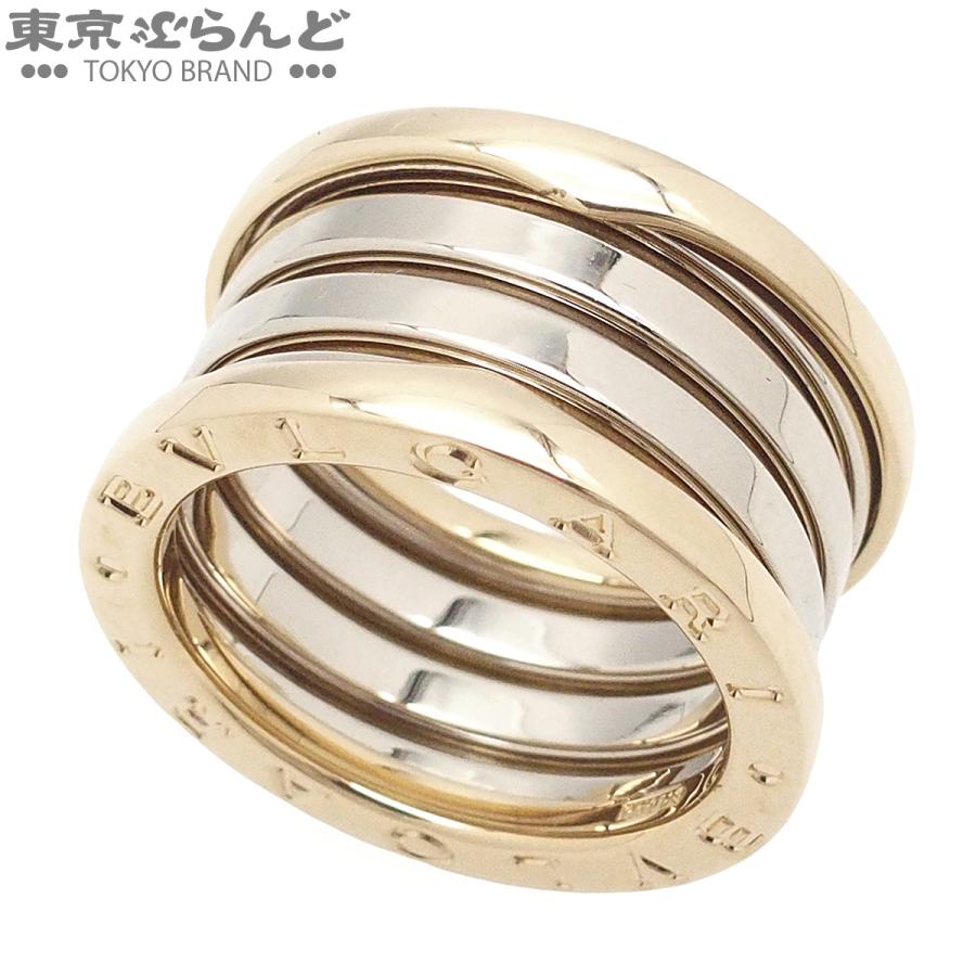 BVLGARI（ブルガリ） ビーゼロワン リング ホワイトゴールドxイエロー
