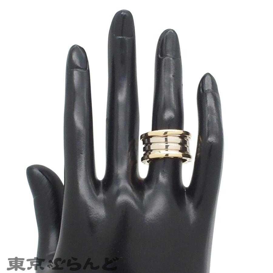BVLGARI（ブルガリ） ビーゼロワン リング ホワイトゴールドxイエロー