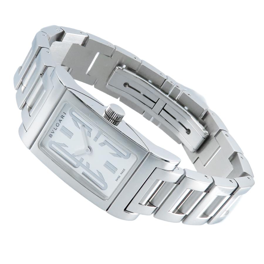 【レッタンゴロ】BVLGARI ブルガリ 時計 RT39S レディース☆極美品☆ BVLGARI（ブルガリ） レッタンゴロ RT39S ホワイト SS