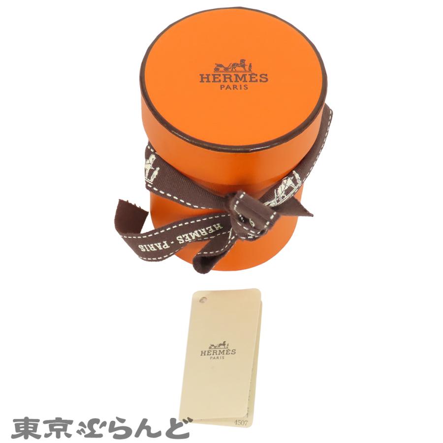 HERMES（エルメス） ツイリー ブラウンxホワイトxブラック シルク