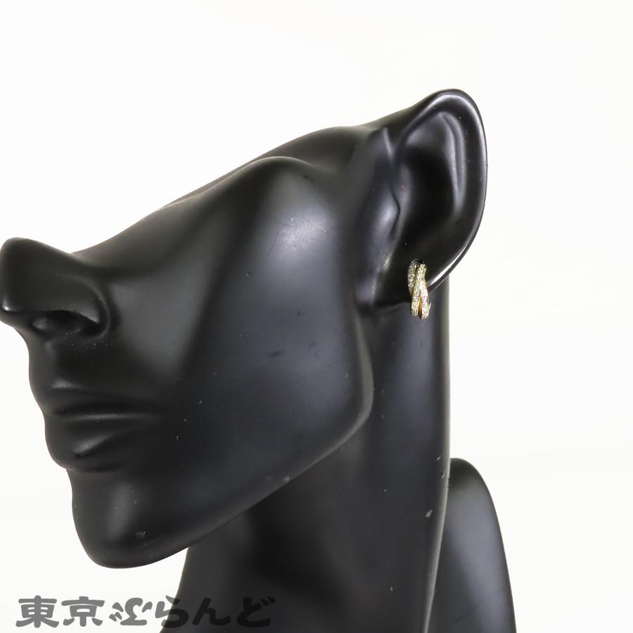カルティエ❣️ トリニティピアス　ラージ　片耳 Cartier（カルティエ） トリニティ ダイヤモンド ピアス スリーカラー