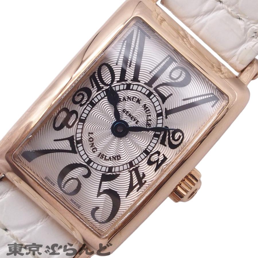 フランクミュラー ロングアイランド プティ 金無垢 802QZ 5N シルバーx