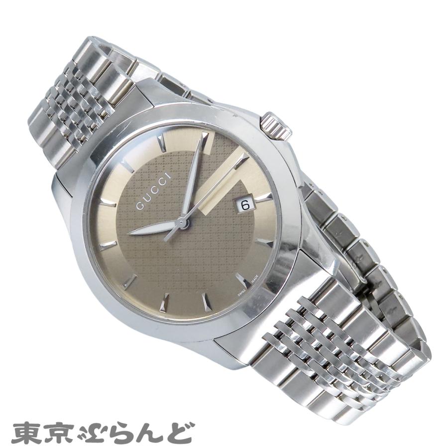 GUCCI（グッチ） GUCCI Gタイムレス 126.4 YA126406 ブラウン SS