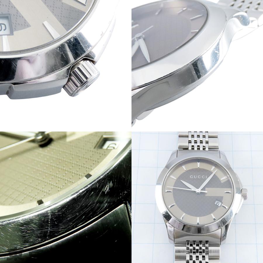 GUCCI（グッチ） GUCCI Gタイムレス 126.4 YA126406 ブラウン SS