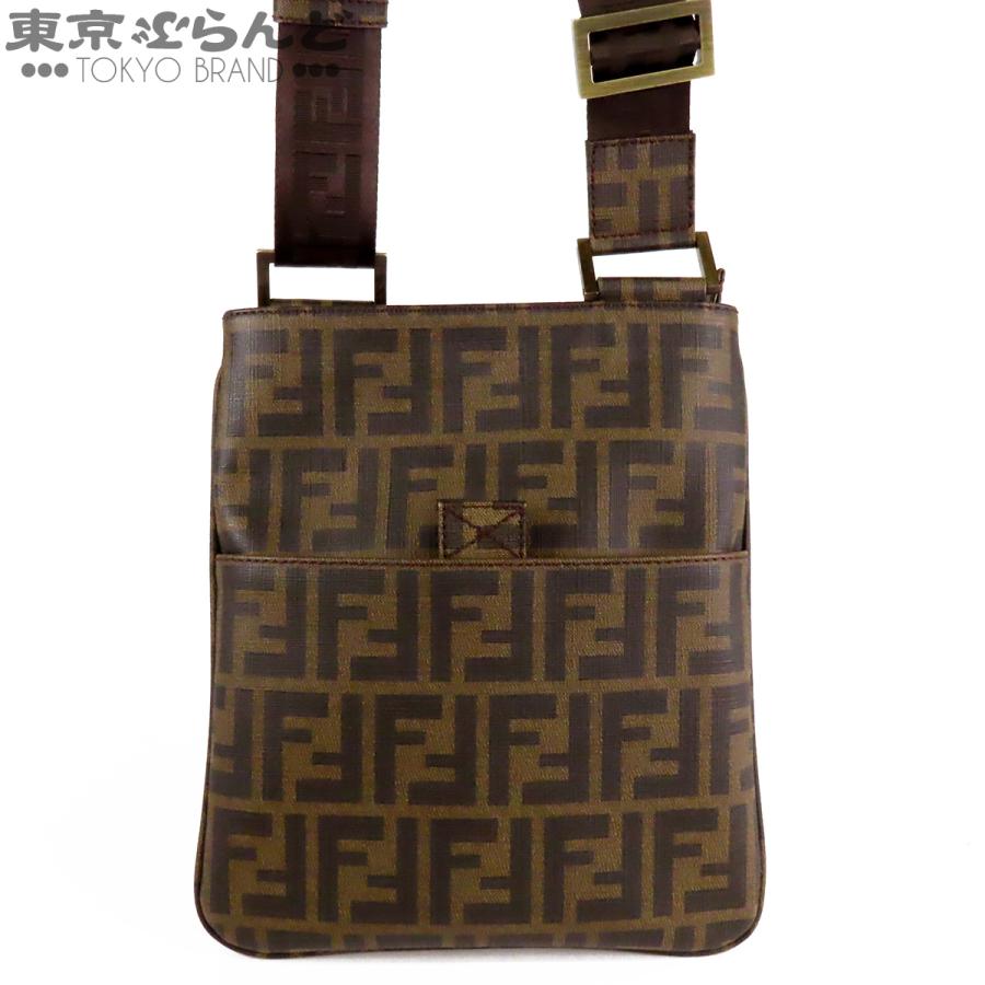FENDI（フェンディ） ズッカ柄 ショルダーバッグ 7VA214 ブラウン PVC