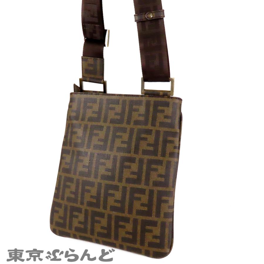 FENDI（フェンディ） ズッカ柄 ショルダーバッグ 7VA214 ブラウン PVC 