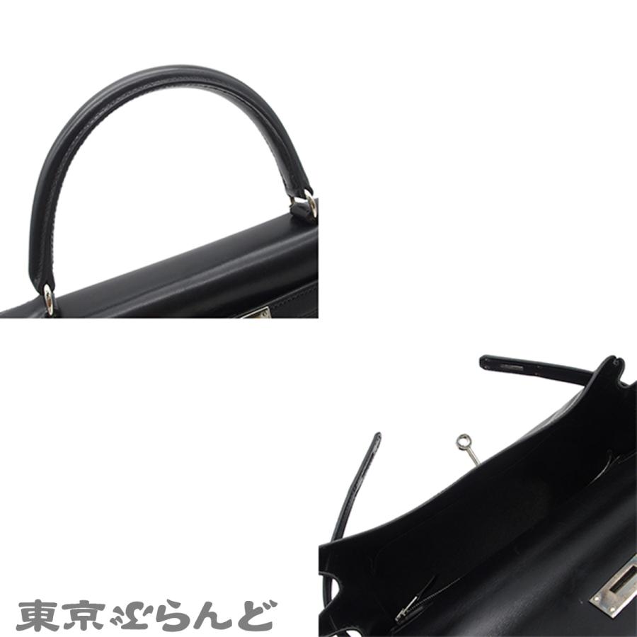 HERMES（エルメス） ケリー28 □C刻印 ブラック シルバー金具 ボックス