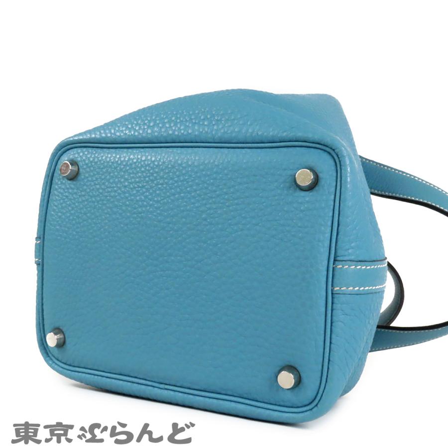 HERMES（エルメス） ピコタン PM □F刻印 ブルージーン シルバー金具