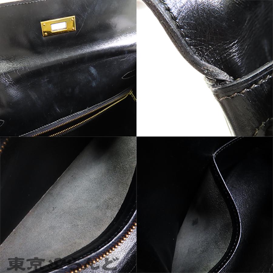 HERMES（エルメス） ケリー 28 〇O刻印 ブラック 黒 ゴールド金具