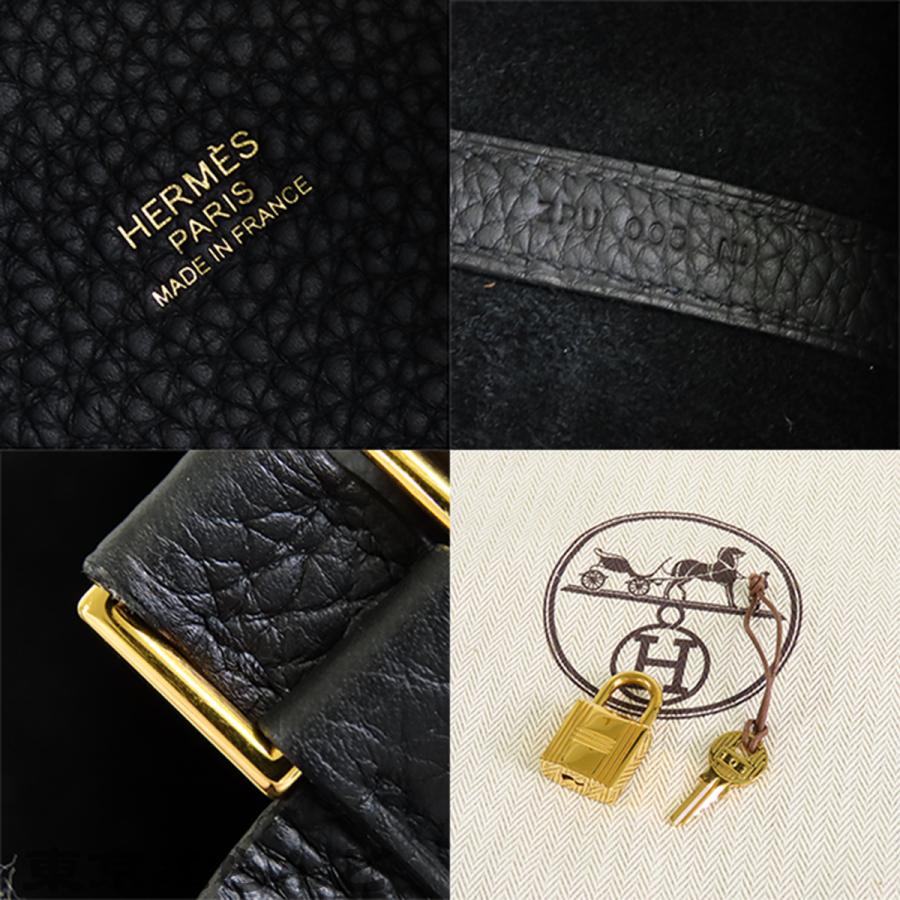 HERMES（エルメス） ピコタンロック MM Z刻印 ブラック ゴールド金具