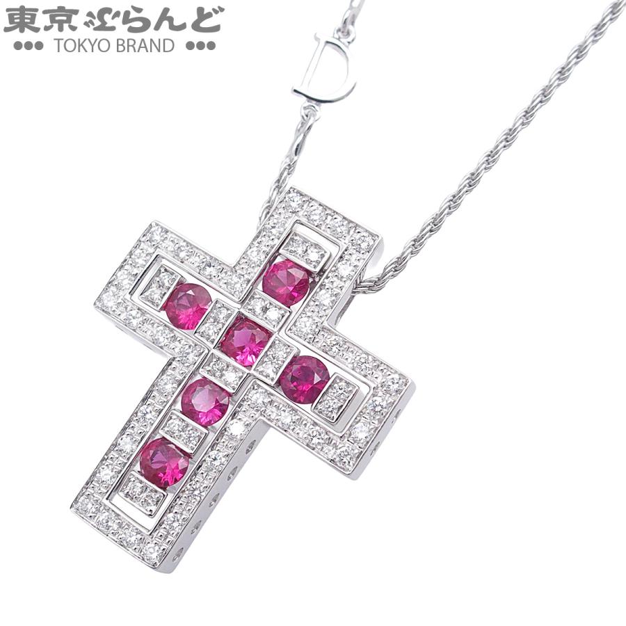 DAMIANI ベルエポック K18WG ルビー ダイヤ ネックレス　XS DAMIANI（ダミアーニ） ベルエポック ネックレス レッドxホワイト