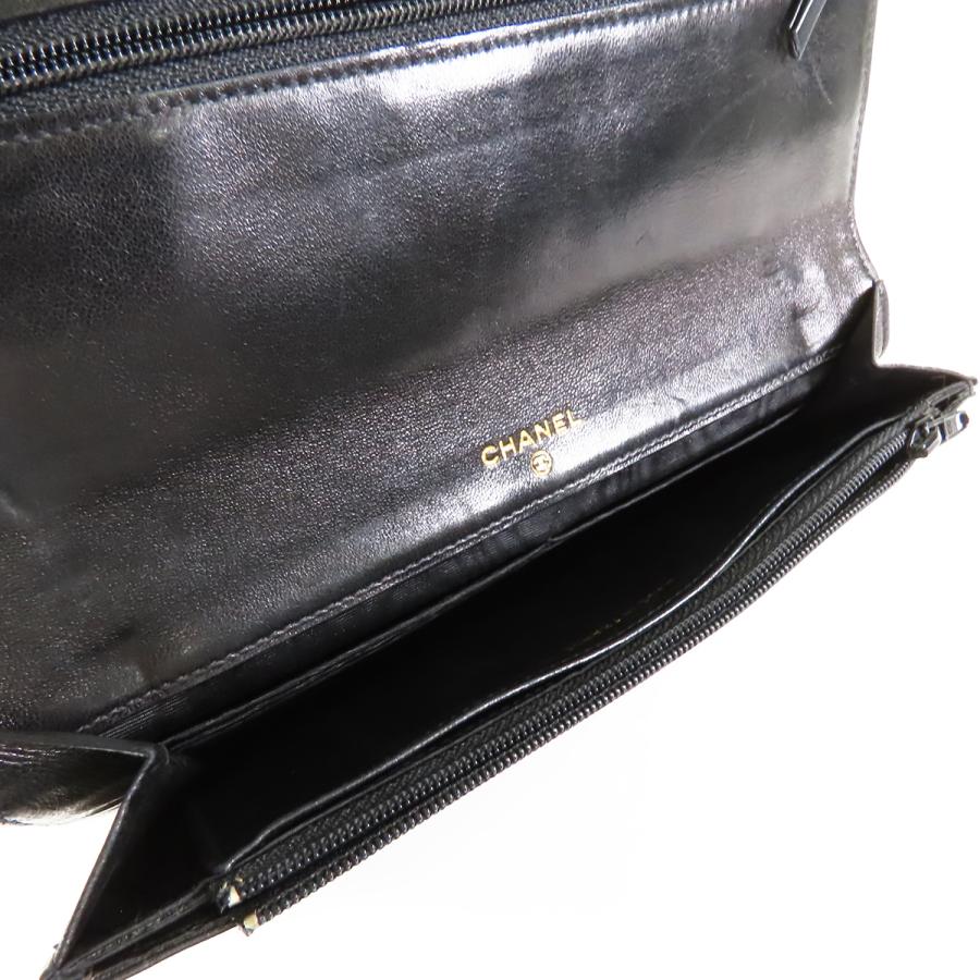 CHANEL（シャネル） ココマーク 長財布 ブラック ゴールド金具