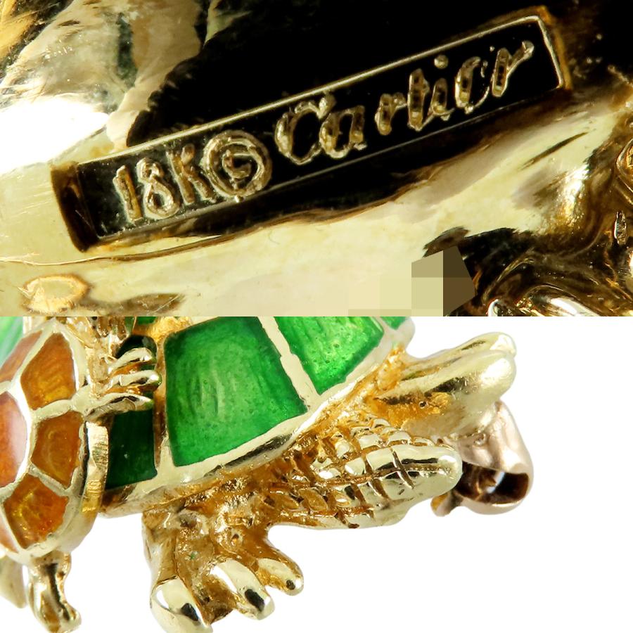 Cartier（カルティエ） ブローチ イエローゴールド K18YG エナメル