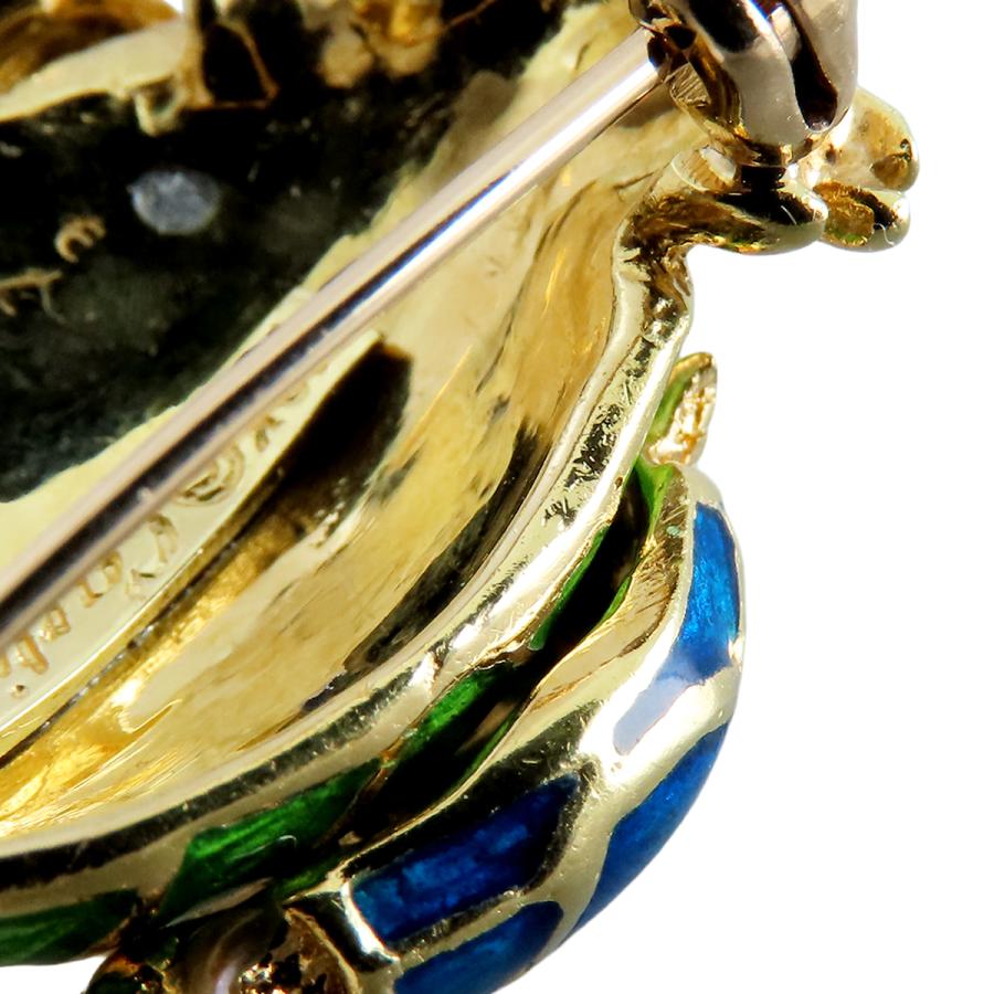 Cartier（カルティエ） ブローチ イエローゴールド K18YG エナメル