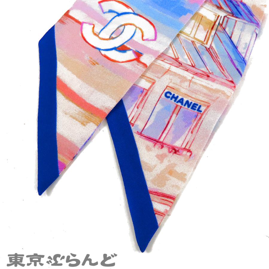 CHANEL（シャネル） タイスカーフ リボンスカーフ マルチカラー シルク