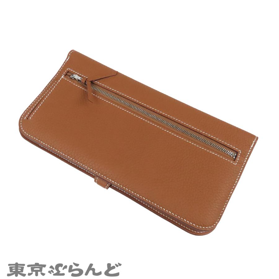 【一時値下げ中】HERMES ドゴン 長財布 HERMES（エルメス） ドゴン ロング D刻印 ゴールド シルバー金具 トゴ