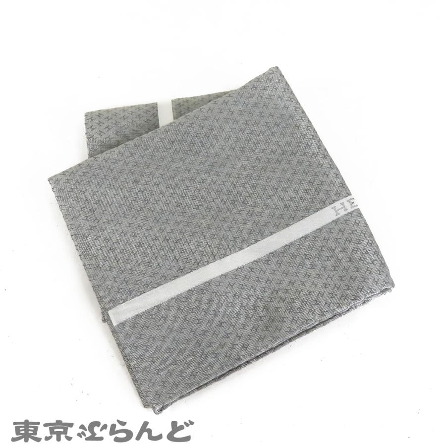 HERMES（エルメス） ハンカチ グリフォンセ コットン ジャカード H