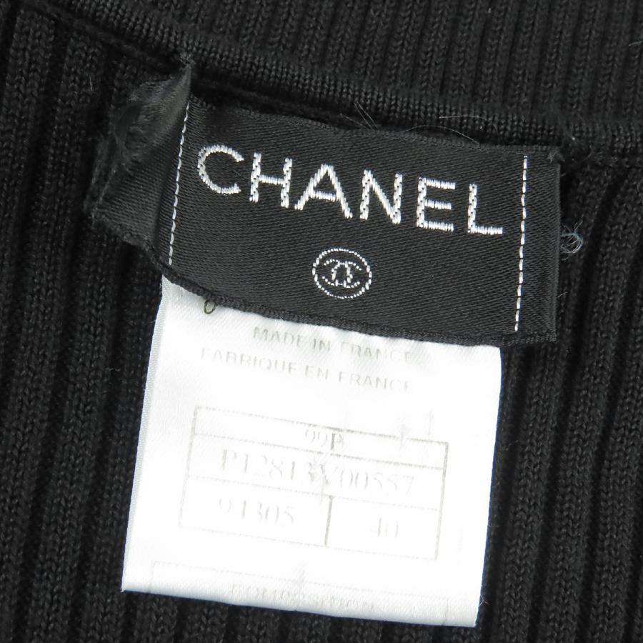 CHANEL（シャネル） ノースリーブ リブニット P12813V00557 ブラック